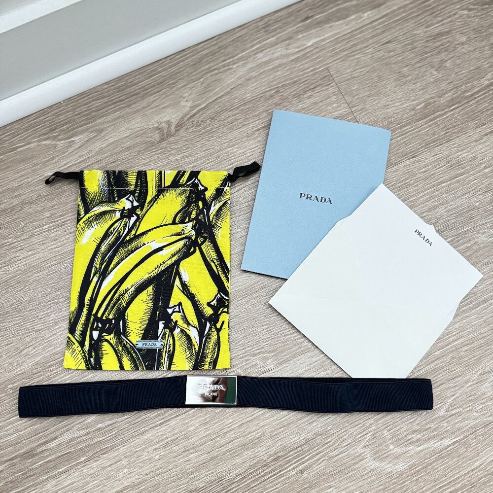 PRADA Drawstring Bag, Strap [can be used as Luggage strap], Envelope and Card